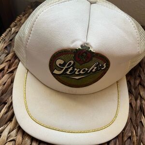Authentic Vintage Truckers Cap "Stroh's" Stroh's Fire Brewing Beer Detroit 313